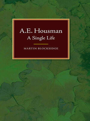 cover image of A. E. Housman